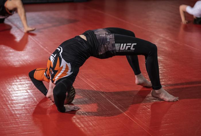 Valentina Shevchenko training for UFC 261