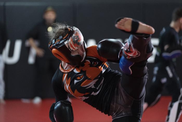 Valentina Shevchenko training for UFC 261