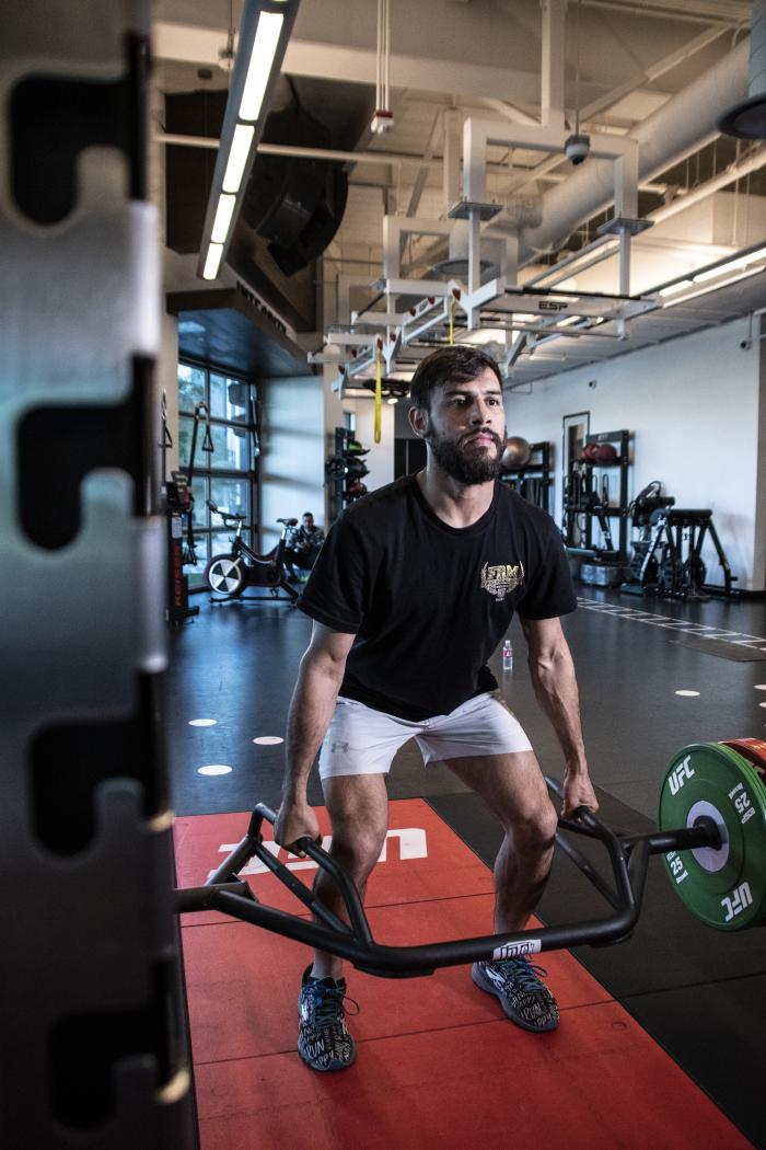 Yair Rodriguez and Donald "Cowboy" Cerrone training at the UFC Performance Institute for UFC Vegas 26