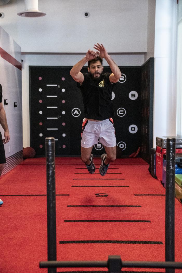 Yair Rodriguez and Donald "Cowboy" Cerrone training at the UFC Performance Institute for UFC Vegas 26