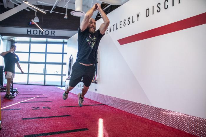 Donald "Cowboy" Cerrone training at the UFC Performance Institute for UFC Vegas 26