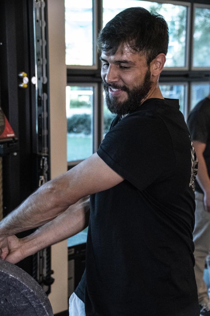 Yair Rodriguez and Donald "Cowboy" Cerrone training at the UFC Performance Institute for UFC Vegas 26