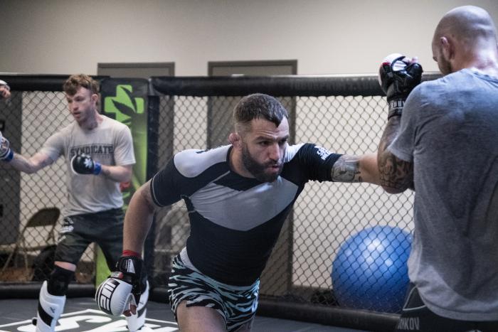 Michael Chiesa training for UFC 265