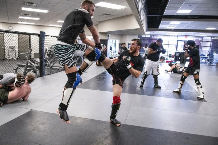 Michael Chiesa training for UFC 265