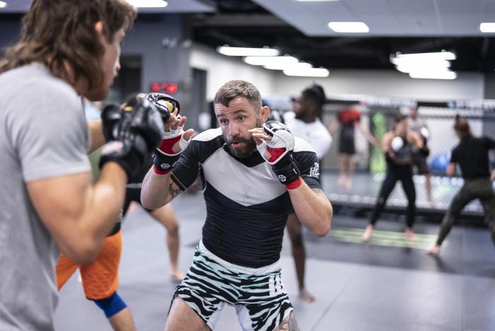 Michael Chiesa training for UFC 265