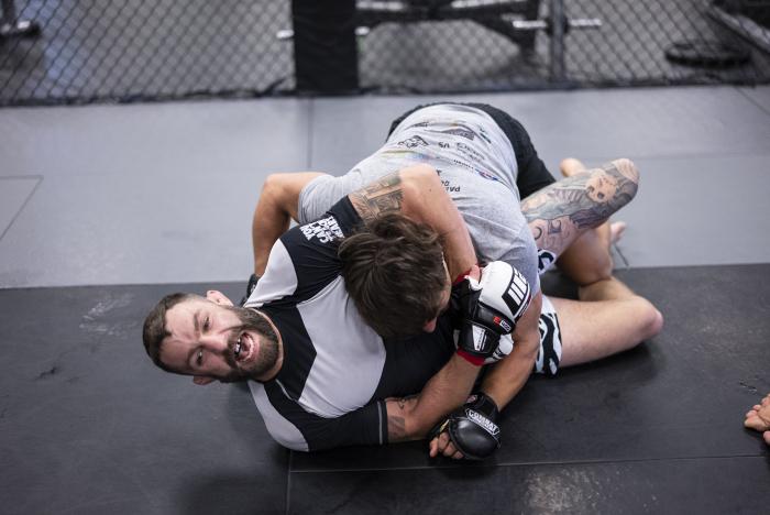 Michael Chiesa training for UFC 265