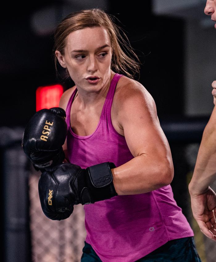 Aspen Ladd and Macy Chiasson training for UFC Vegas 38