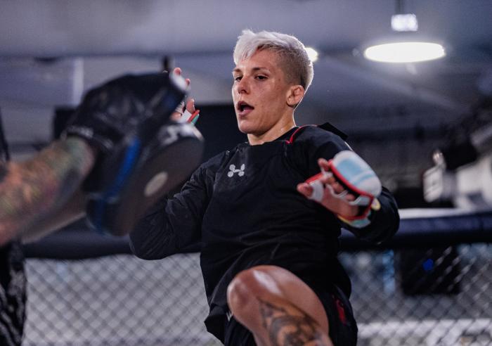 Aspen Ladd and Macy Chiasson training for UFC Vegas 38