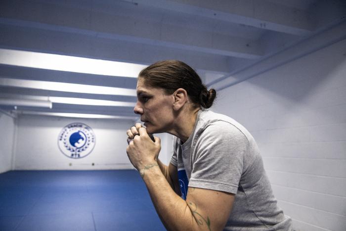 Lauren Murphy training for UFC 266