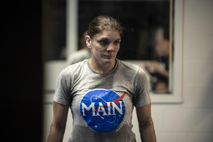 Lauren Murphy training for UFC 266 