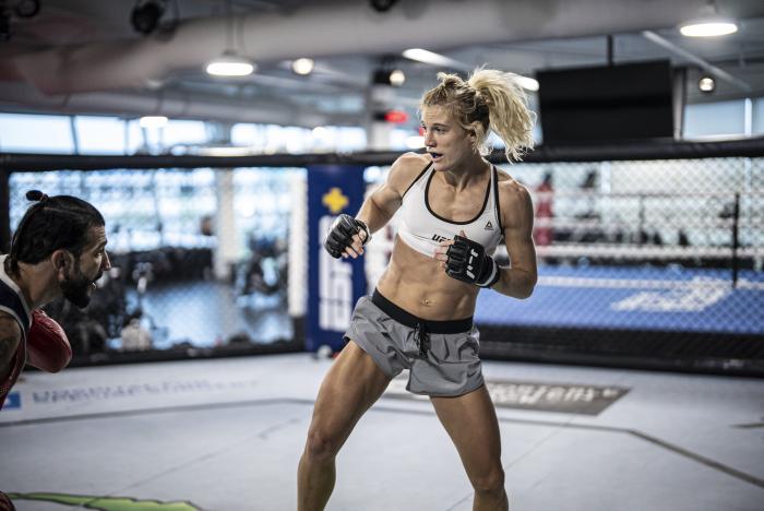 Manon Fiorot training for UFC 266