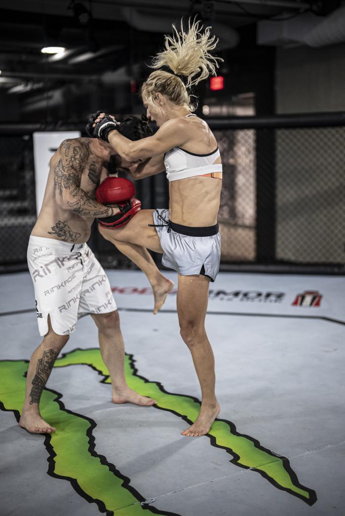Manon Fiorot training for UFC 266