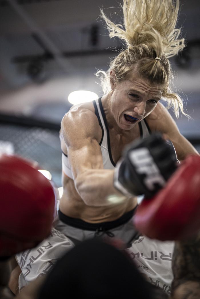 Manon Fiorot training for UFC 266 