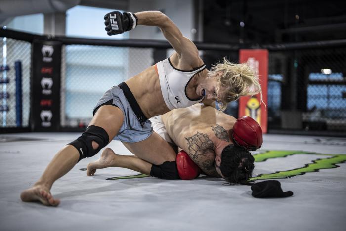 Manon Fiorot training for UFC 266