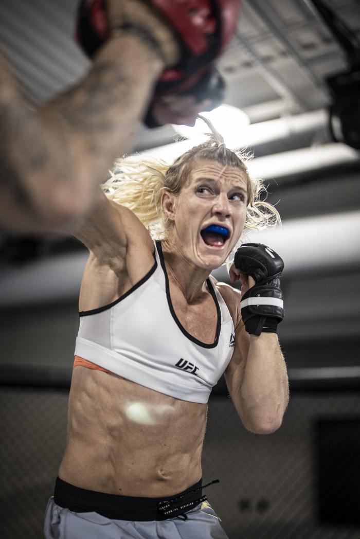 Manon Fiorot training for UFC 266