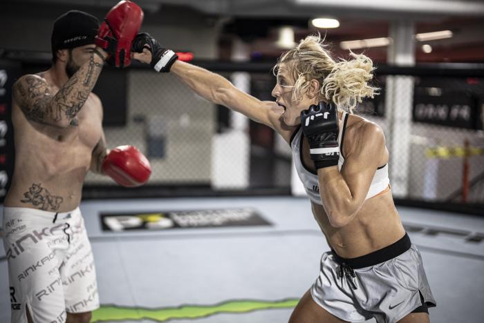Manon Fiorot training for UFC 266