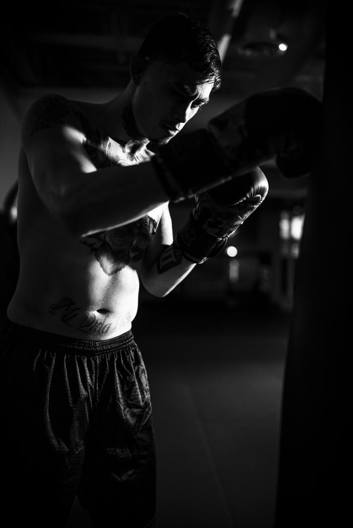 Christian Quinonez training for DWCS