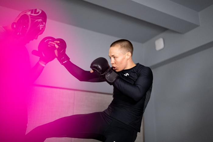 Rose Namajunas training for UFC 268