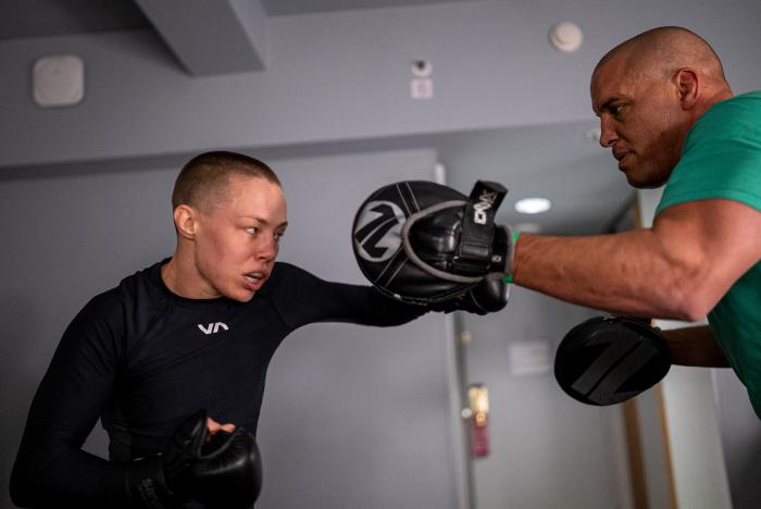 Rose Namajunas training for UFC 268