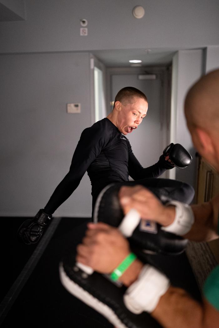 Rose Namajunas training for UFC 268