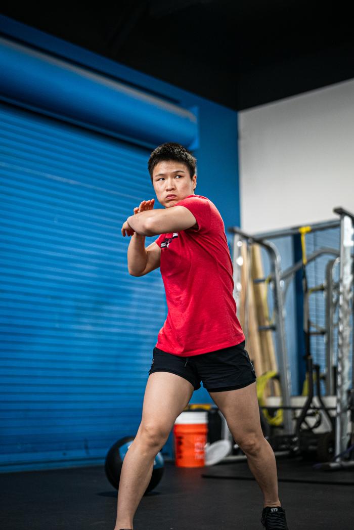 Zhang Weili training for UFC 268