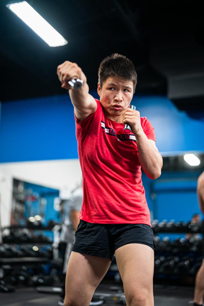 Zhang Weili training for UFC 268