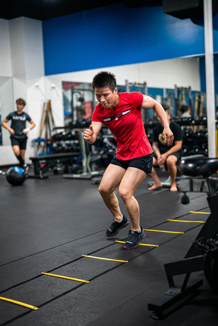 Zhang Weili training for UFC 268