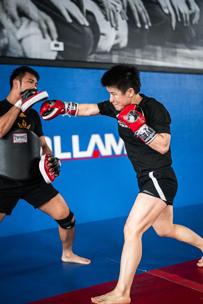 Zhang Weili training for UFC 268