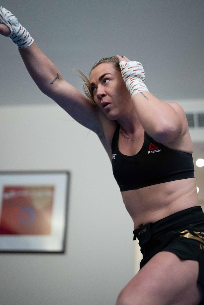 Paddy Pimblett and Molly McCann training for UFC London