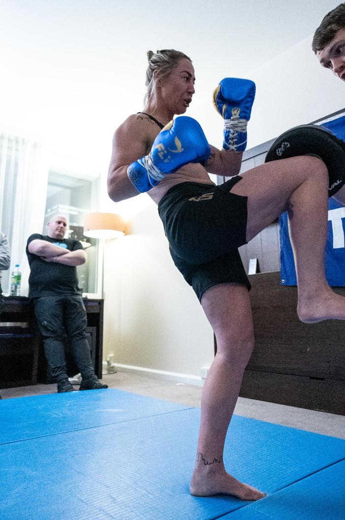 Paddy Pimblett and Molly McCann training for UFC London