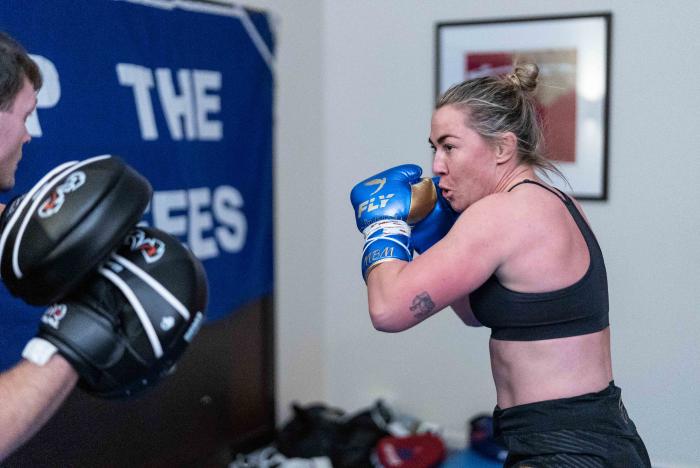 Paddy Pimblett and Molly McCann training for UFC London