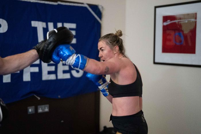Paddy Pimblett and Molly McCann training for UFC London