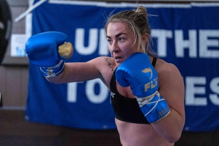 Paddy Pimblett and Molly McCann training for UFC London