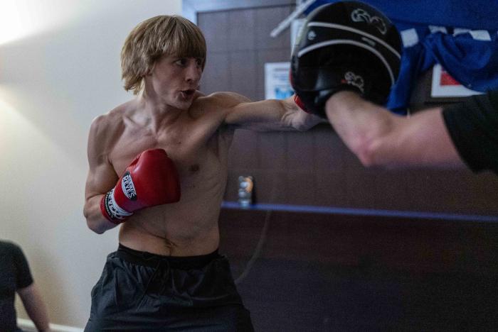 Paddy Pimblett and Molly McCann training for UFC London