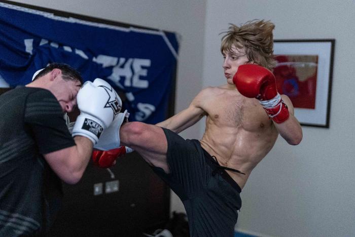 Paddy Pimblett and Molly McCann training for UFC London