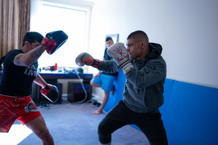 Kazula Vargas cutting weight for UFC London