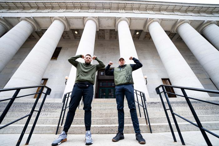 Street photos of UFC Columbus fighters