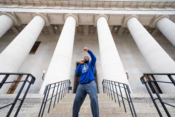 Street photos of UFC Columbus fighters