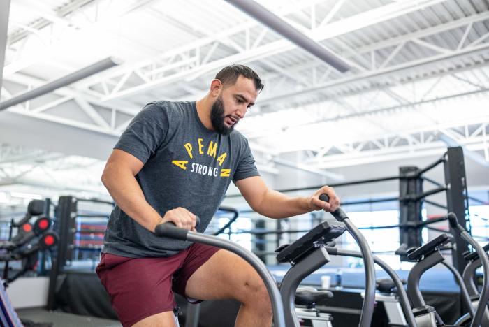 Dominick Reyes training at the UFC PI