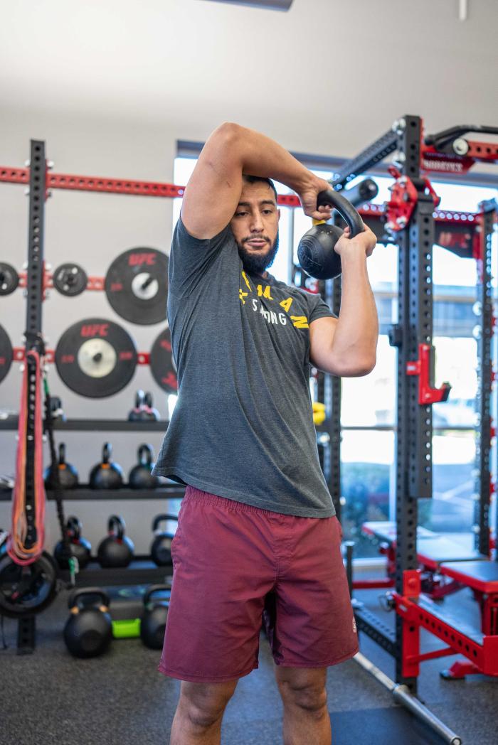 Dominick Reyes training at the UFC PI