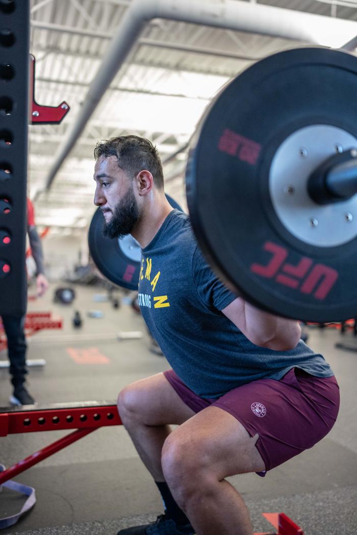 Dominick Reyes training at the UFC PI