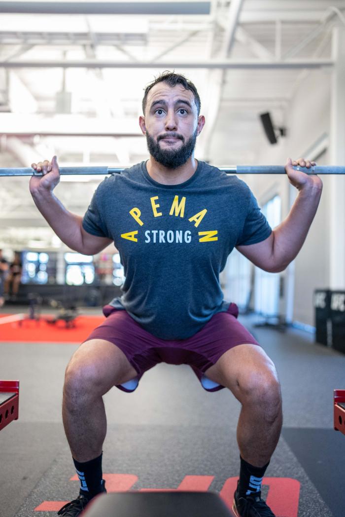 Dominick Reyes training at the UFC PI