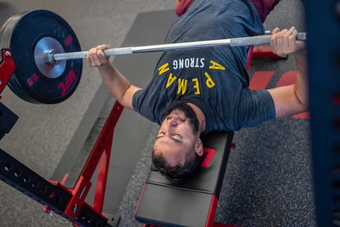 Dominick Reyes training at the UFC PI