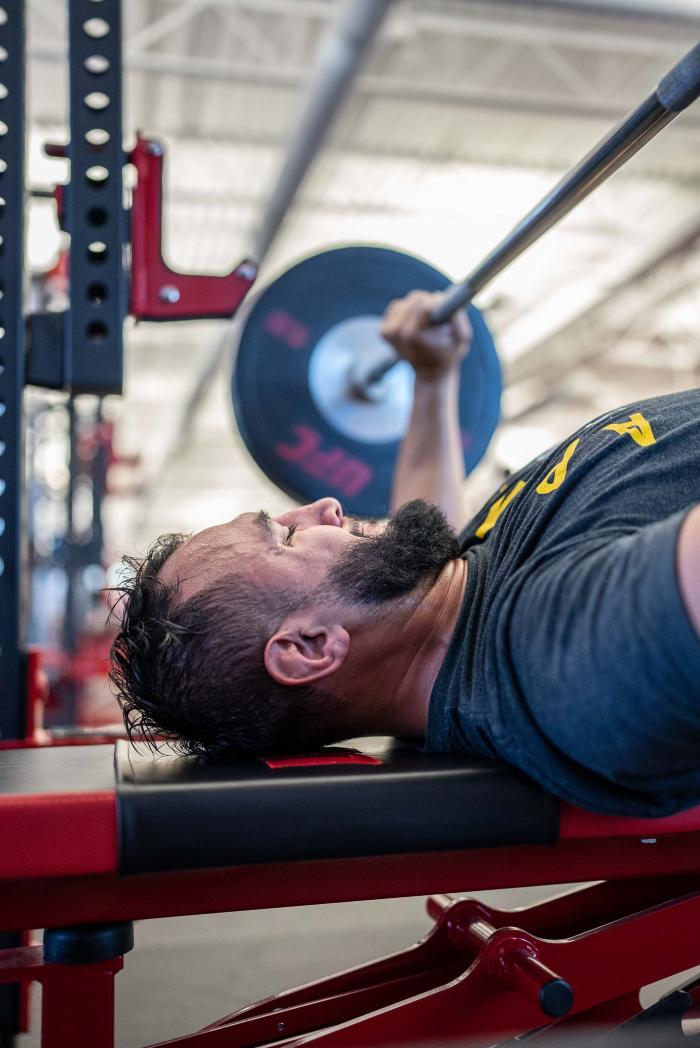 Dominick Reyes training at the UFC PI