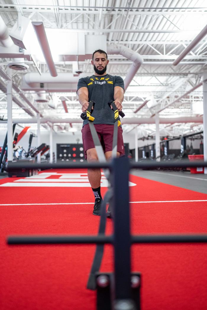 Dominick Reyes training at the UFC PI
