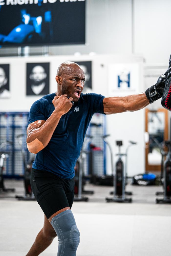 Kamaru Usman training at Sanford MMA 