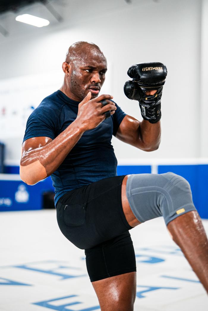 Kamaru Usman training at Sanford MMA 