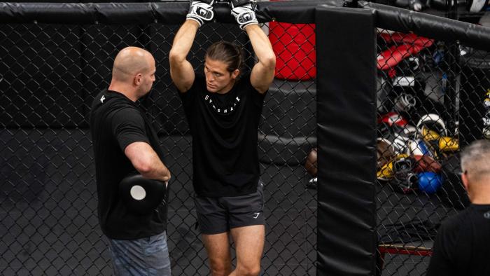 07/13/22 LONG ISLAND - Brian Ortega prepares for his featherweight main event bout against Yair Rodriguez at UFC Fight Night: Ortega vs Rodriguez on Saturday, July 16, 2022 in Long Island, New York. (Photo by Juan Cardenas/Zuffa LLC)