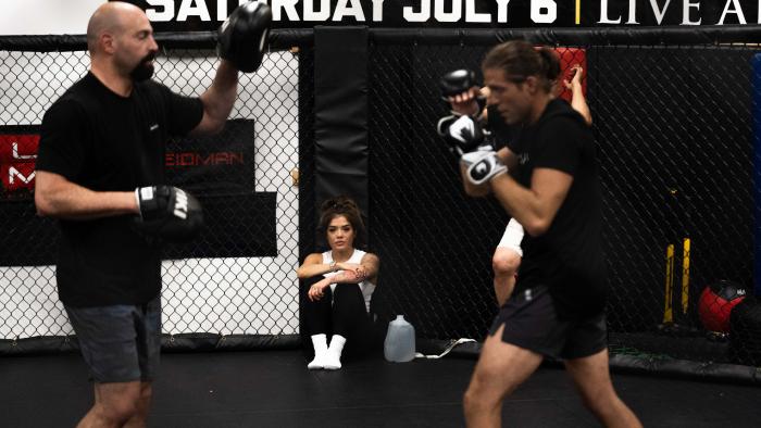 07/13/22 LONG ISLAND - Brian Ortega prepares for his featherweight main event bout against Yair Rodriguez at UFC Fight Night: Ortega vs Rodriguez on Saturday, July 16, 2022 in Long Island, New York. (Photo by Juan Cardenas/Zuffa LLC)
