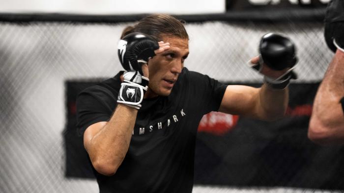 07/13/22 LONG ISLAND - Brian Ortega prepares for his featherweight main event bout against Yair Rodriguez at UFC Fight Night: Ortega vs Rodriguez on Saturday, July 16, 2022 in Long Island, New York. (Photo by Juan Cardenas/Zuffa LLC)